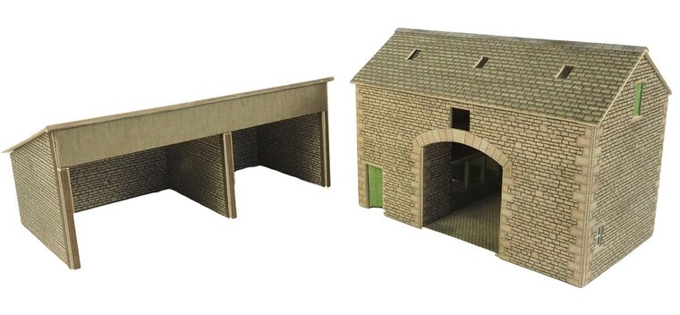 Bouwpakket HO/OO: boerderij schuur - Metcalfe - PO251