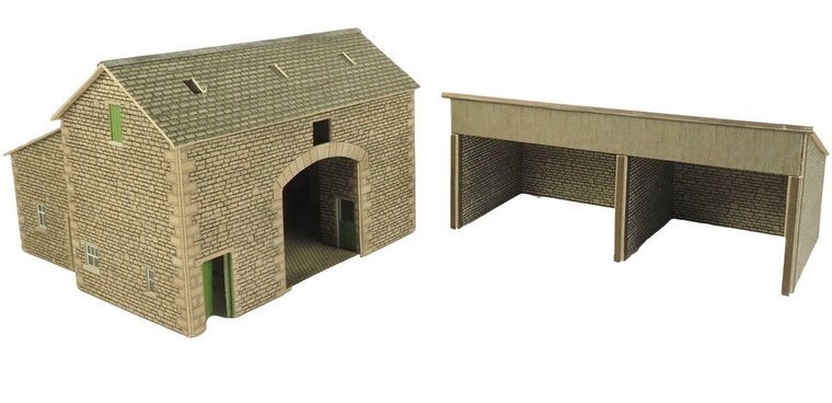 Bouwpakket HO/OO: boerderij schuur - Metcalfe - PO251