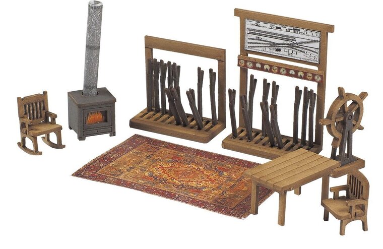 Bouwpakket HO/OO: Seinhuis interieur - Metcalfe - PO580