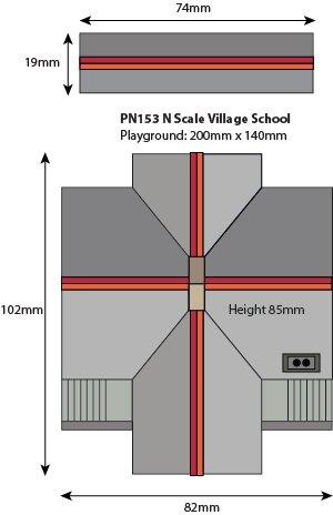 Bouwpakket N: dorpsschool - biliotheek - dorpshuis - Metcalfe - PN153
