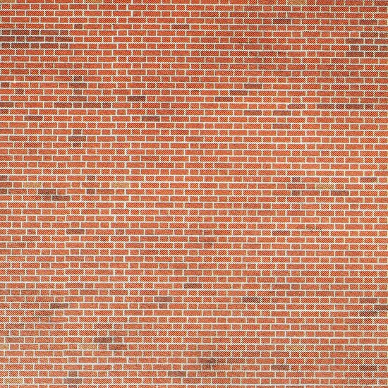 Bouwmateriaal HO/OO: rood baksteen - Metcalfe - M0054