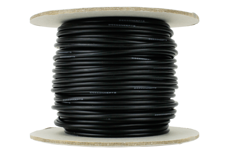 25 m zwart soepel installatiedraad 2.5mm - DCC concepts