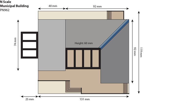 Bouwpakket N: Gemeentelijk gebouw -  Metcalfe - PN962