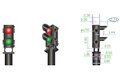 4 rood groen dwergseinen - DCC concepts